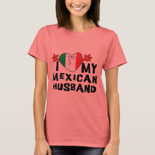 Eu amo meu t-shirt mexicano do marido