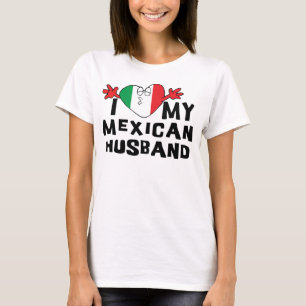 Eu amo meu t-shirt mexicano do marido