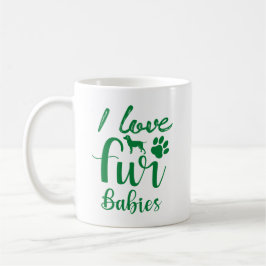 Eu Amo Meus Bebês de Pelúcia Caneca de Café para A