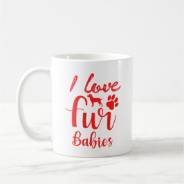 Eu Amo Meus Bebês de Pelúcia Caneca de Café para A