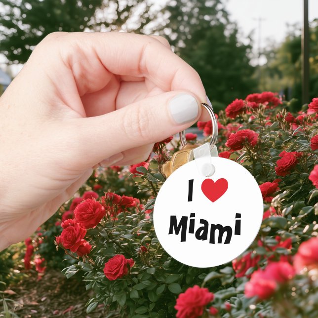 Eu amo Miami Chaveiro (I Love Miami Keychain)