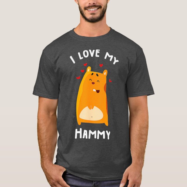 Eu Amo Minha Camisa De Hammy Para Amantes De Anima (Frente)
