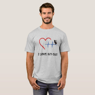 Eu amo minha camisa do gato