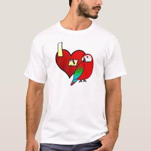 Eu amo minha camisa do Macaw T de Greenwing