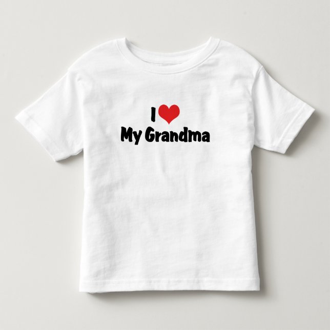 Eu Amo Minha Camiseta da Vovó (Frente)
