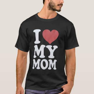 Eu amo minha camiseta de aniversário da mamãe Dia