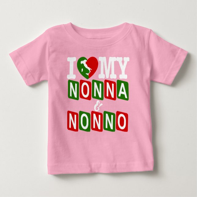Eu Amo Minha Camiseta De Nona E Nãozinha (Frente)