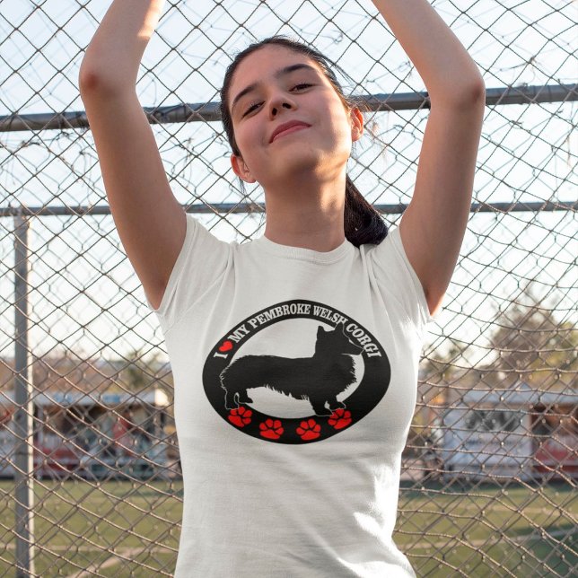 Eu Amo Minha Camiseta De Pembroke Welsh Corgi (Criador carregado)