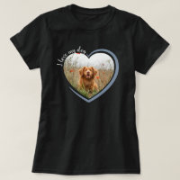 Eu Amo Minha Camiseta Foto De Coração De Cão