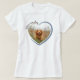 Eu Amo Minha Camiseta Foto De Coração De Cão (Frente do Design)