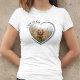 Eu Amo Minha Camiseta Foto De Coração De Cão (Criador carregado)