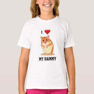 Eu Amo Minha Camiseta Hammy Hamster