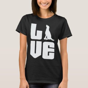 Eu Amo Minha Camiseta Labrador Retriever Cachorro