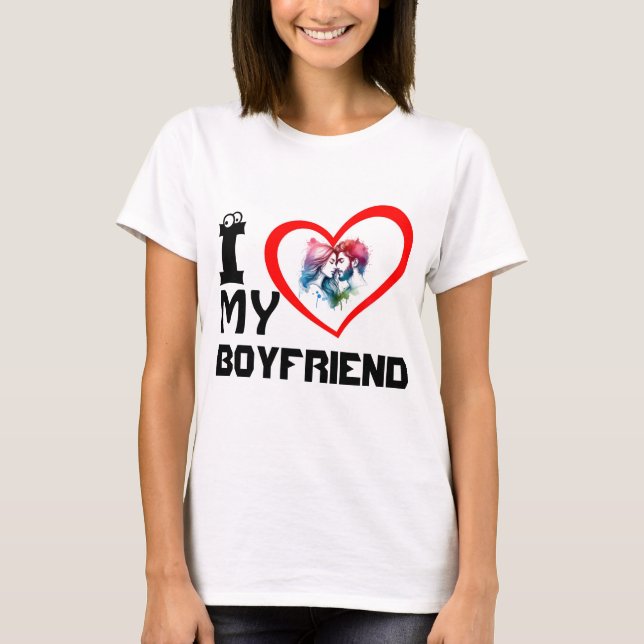 Eu Amo Minha Camiseta Namorado (Frente)