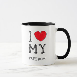 Eu amo minha caneca {da liberdade}
