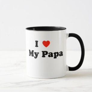 Eu amo minha caneca da papá
