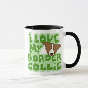 Eu amo minha caneca de border collie
