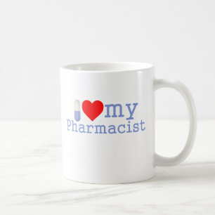 Eu amo minha caneca de café do farmacêutico