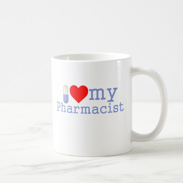 Eu amo minha caneca de café do farmacêutico (Direita)