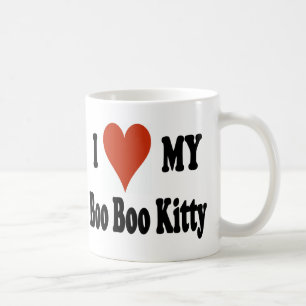 Eu amo minha caneca de café do gatinho da metida