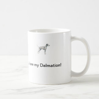 Eu amo minha caneca de Dalmation