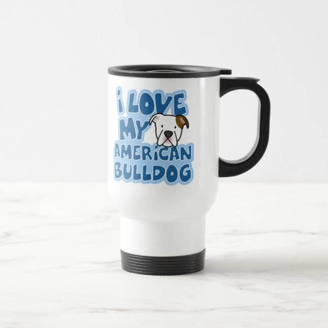 Eu amo minha caneca de viagem americana do (Direita)