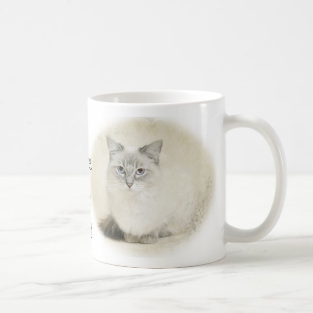 Eu amo minha caneca do gato (Direita)
