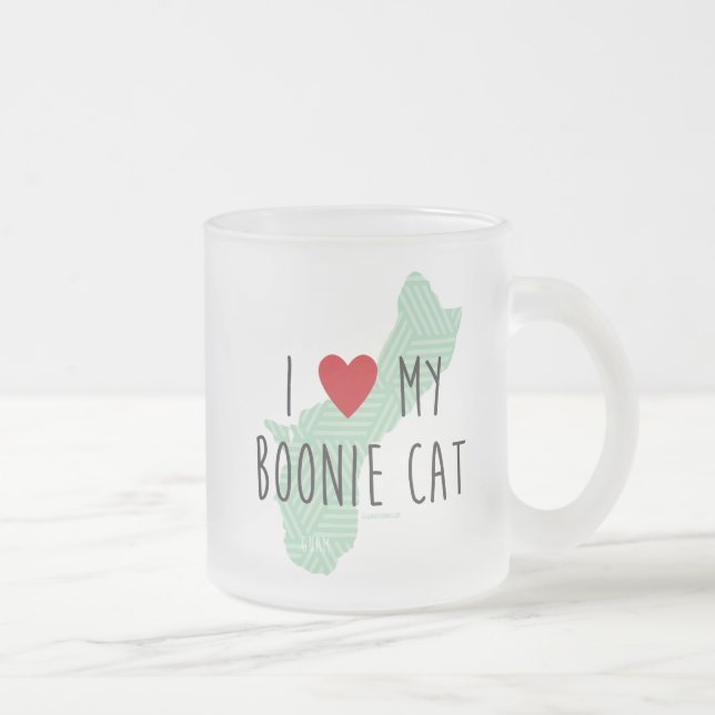 Eu amo minha caneca do gato de Boonie (Direita)
