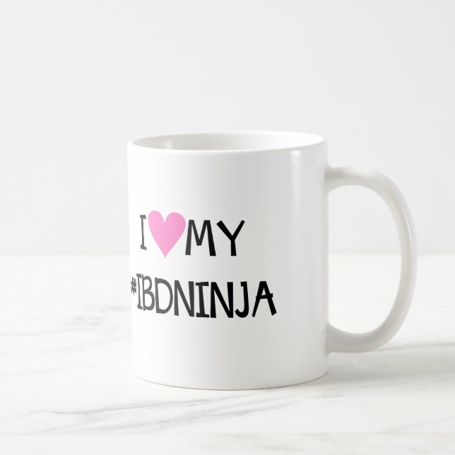 EU AMO MINHA caneca do #IBDNINJA (Direita)