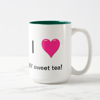 Eu amo minha caneca doce do chá