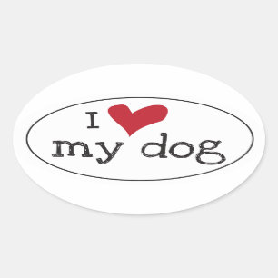 Eu amo minha etiqueta do cão