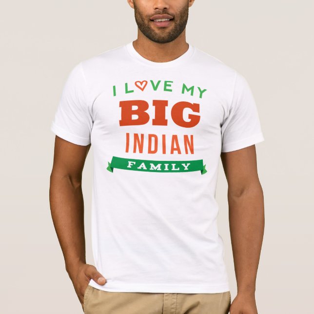 Eu amo minha ideia indiana grande do t-shirt da (Frente)