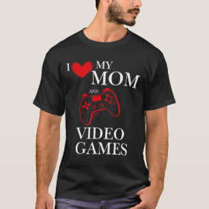 Eu Amo Minha Mãe E Camiseta De Jogador De Video Ga