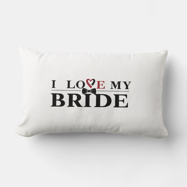 Eu Amo Minha Noiva Almofada (Frente)