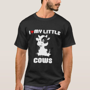 Eu Amo Minha Pequena Fazenda de Vacas Camiseta