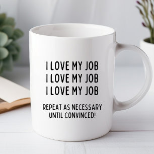 Eu Amo Minha Profissão Caneca Divertida para Escri