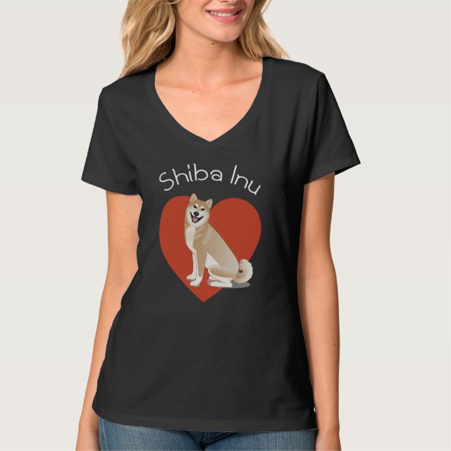 Eu amo minha Shiba Inu! Camiseta (Frente)