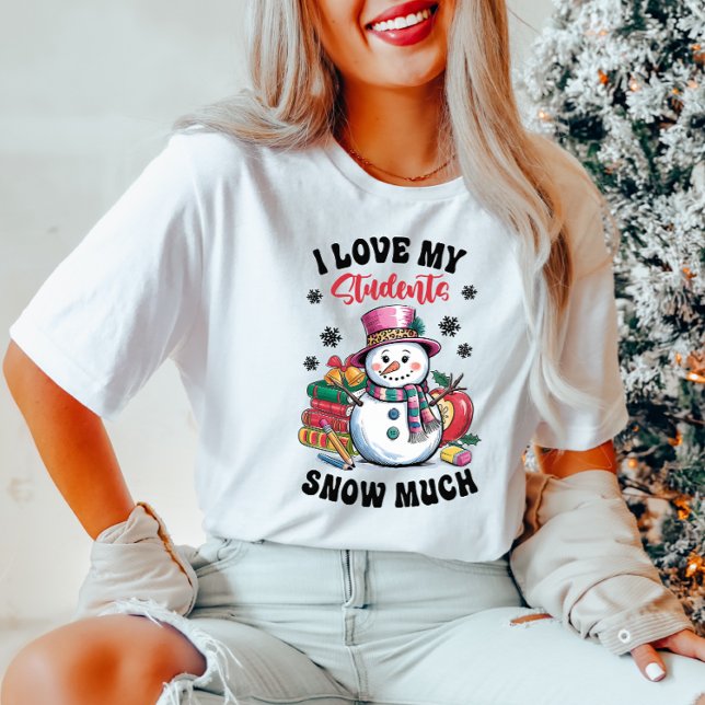 Eu Amo Minha T-shirt De Natal Para Os Estudantes (Criador carregado)