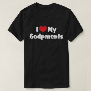 Eu Amo Minha T-Shirt Preta dos Padrinhos