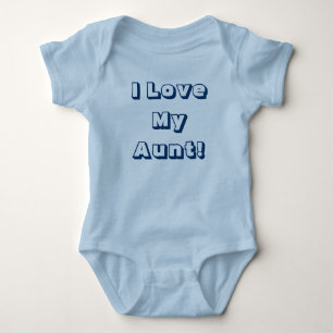 Eu amo minha tia! Camisa de uma peça só com