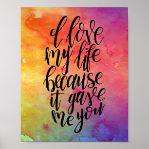 Eu Amo Minha Vida Porque Me Deu Poster