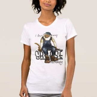 Eu amo minhas camisetas engraçadas do macaco de