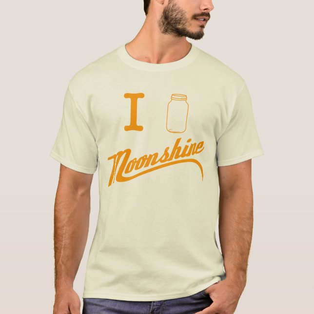 Eu amo Moonshine o t-shirt (Frente)