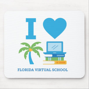 Eu Amo Mousepad da Escola Virtual da Flórida 