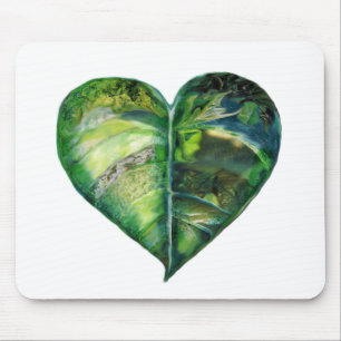 Eu amo Mousepad verde