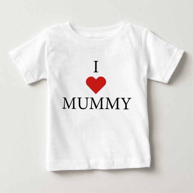 EU AMO MUMMY Baby T-Shirt  (Frente)