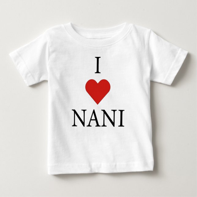 EU AMO NANI Baby T-Shirt  (Frente)