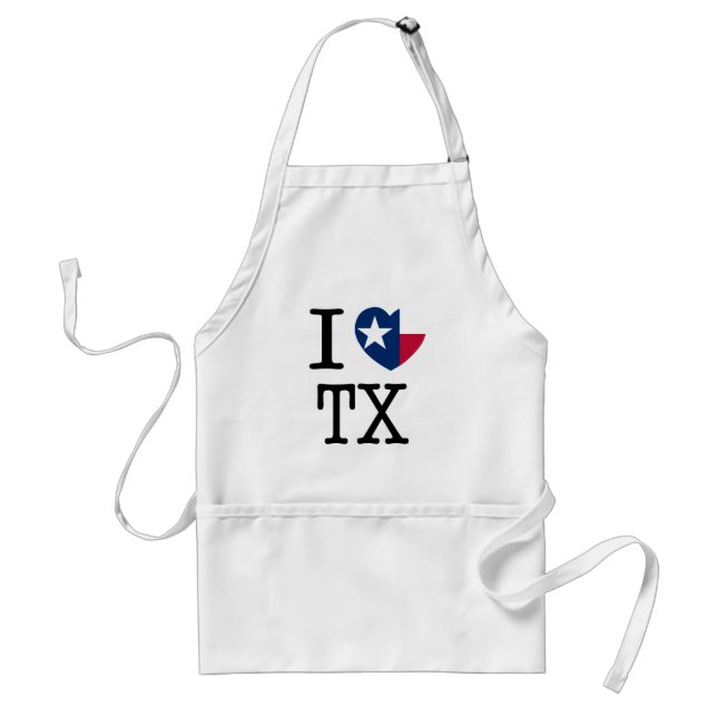 Eu amo o avental de Texas (Frente)