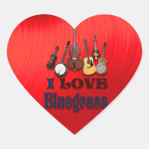 EU AMO O BLUEGRASS - ETIQUETA