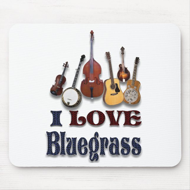 EU AMO O BLUEGRASS MOUSEPAD (Frente)